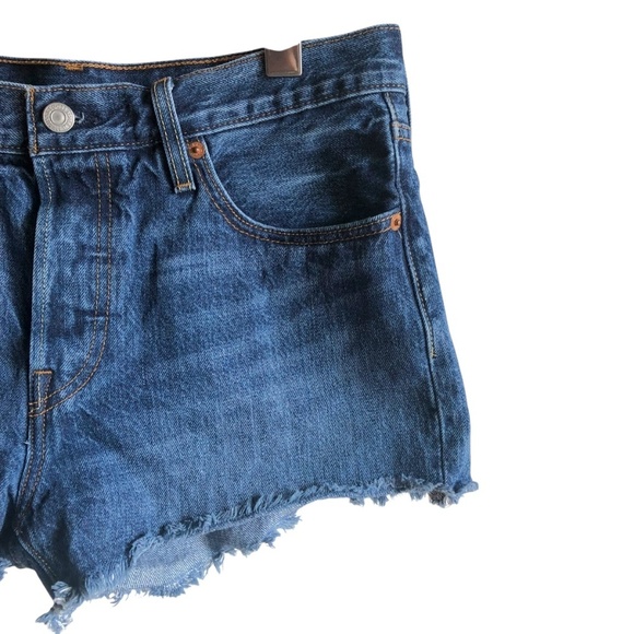 Levi’s 501 Mid Rise Jean Shorts Size 28 Echo Park - Picture 4 of 12